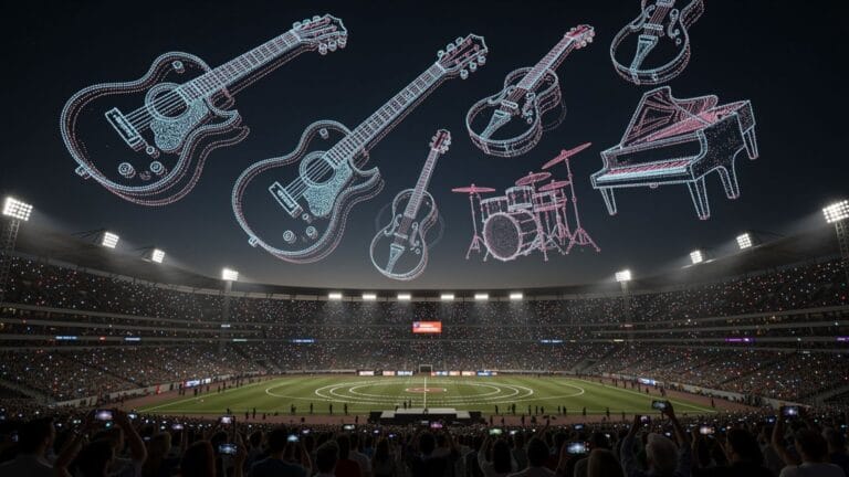 Muse Drohnen-Show: Ein spektakuläres Erlebnis für Alternative Rock Fans