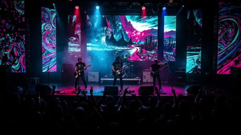 Projektionen bei Konzerten: Wie visuelle Magie den Alternative Rock revolutioniert